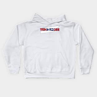 Tennessee Colored State Letters Kids Hoodie